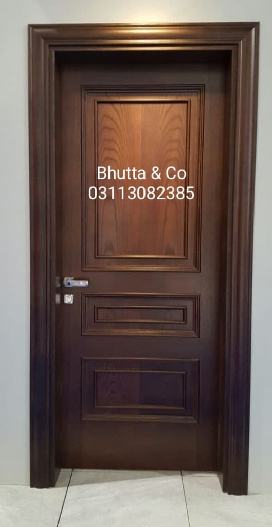 Bhutta and Co three-panel wooden interior door