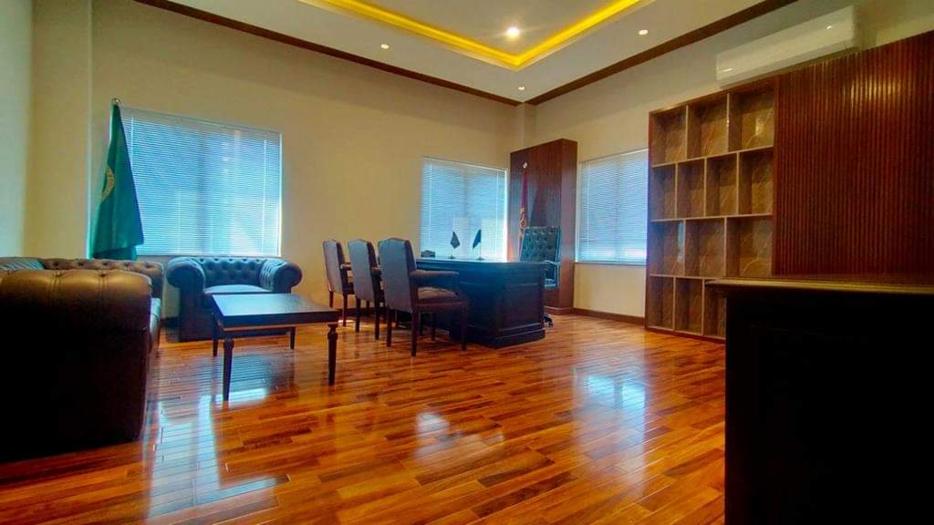 Wooden floor detail with natural grain finish