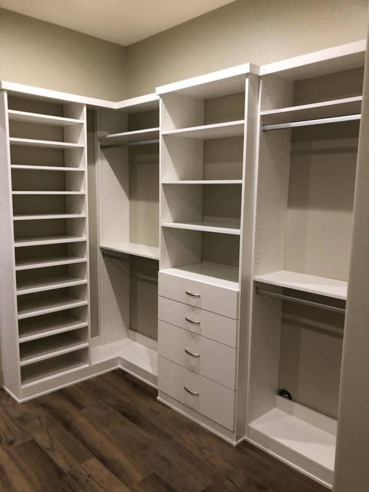 Premium wardrobe cabinetry with polished finish