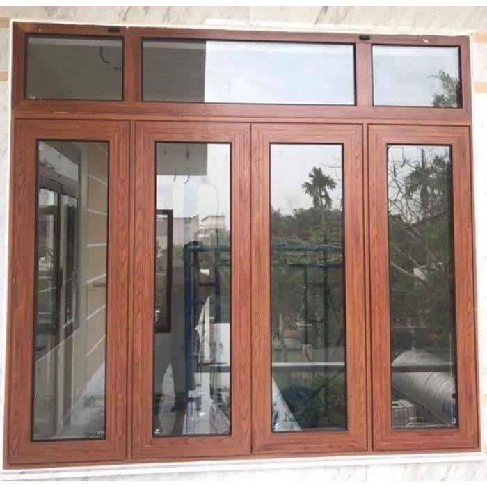 Premium wood window with matching trim